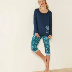 Tee-shirt manches longues – marine