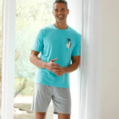 Tee-shirt pyjama manches courtes motif surf