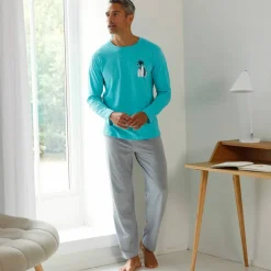 Tee-shirt pyjama manches longues motif surf