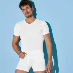 Tee-shirt sous-vêtement homme col V - lot de 6