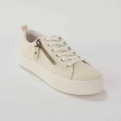Tennis en toile compensées zippées et lacées