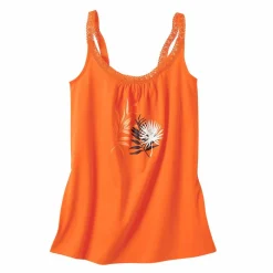 Top de pyjama en coton et macramé - uni tropical