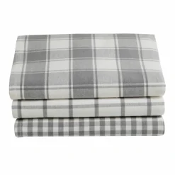 Torchon carreaux coton tissé teint - lot de 3