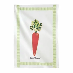 Torchons légumes + uni coton - lot de 3