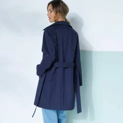 Trench déperlant ceinture amovible