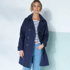 Trench déperlant ceinture amovible