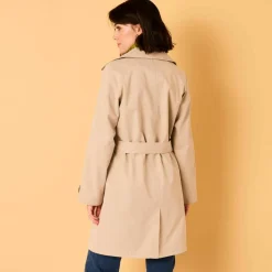Trench déperlant ceinture amovible