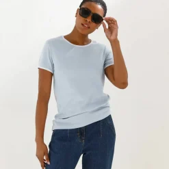 T-shirt bicolore manches courtes