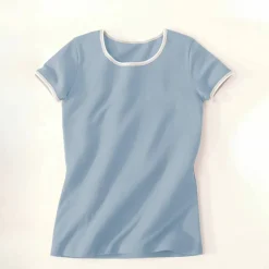 T-shirt bicolore manches courtes