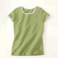T-shirt bicolore manches courtes