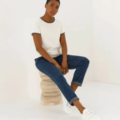T-shirt bicolore manches courtes