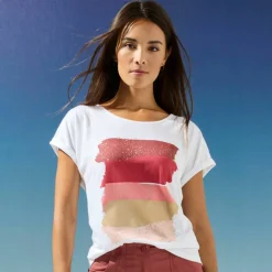 T-shirt boite imprimé 