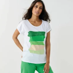 T-shirt boite imprimé 