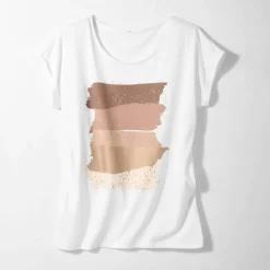 T-shirt boite imprimé "arty", maille jersey