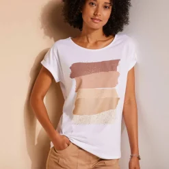 T-shirt boite imprimé 