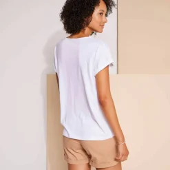 T-shirt boite, imprimé papillons