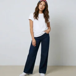 T-shirt boîte manches coudes