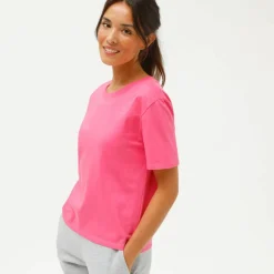 T-shirt boîte manches coudes