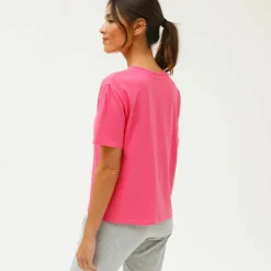 T-shirt boîte manches coudes
