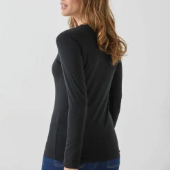 T-shirt chaleur manches longues en laine mélangée