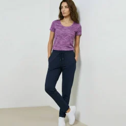 T-shirt chiné manches courtes en coton biologique(**)