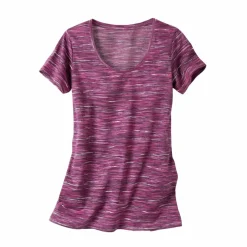 T-shirt chiné manches courtes en coton biologique(**)