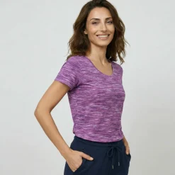 T-shirt chiné manches courtes en coton biologique(**)