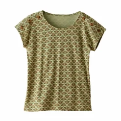 T-shirt col rond imprimé minimaliste