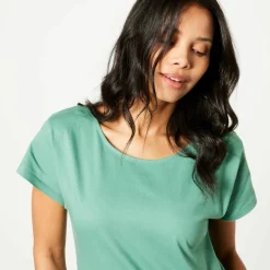 T-shirt col rond, manches courtes