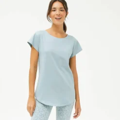 T-shirt col rond, manches courtes
