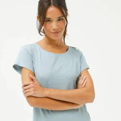 T-shirt col rond, manches courtes
