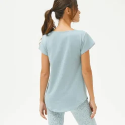 T-shirt col rond, manches courtes