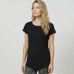 T-shirt col rond, manches courtes