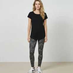 T-shirt col rond, manches courtes