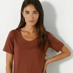 T-shirt col rond manches courtes