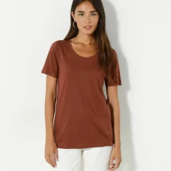 T-shirt col rond manches courtes