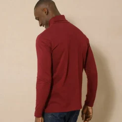 T-shirt col roulé manches longues