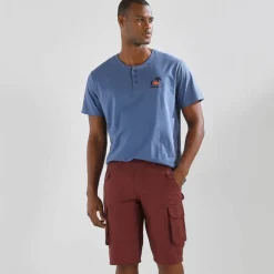 T-shirt col tunisien manches courtes - lot de 2