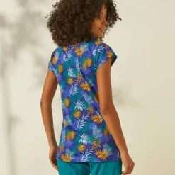 T-shirt de pyjama en coton manches courtes - imprimé tropical