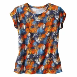 T-shirt de pyjama en coton manches courtes - imprimé tropical