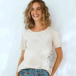 T-shirt de pyjama imprimé Ikat