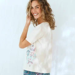 T-shirt de pyjama imprimé Ikat