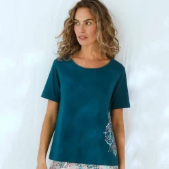 T-shirt de pyjama imprimé Ikat