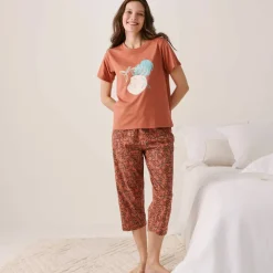 T-shirt de pyjama manches courtes imprimé 