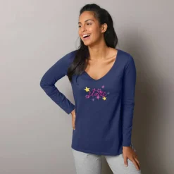 T-shirt de pyjama manches longues imprimé Estrella