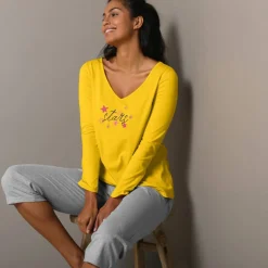 T-shirt de pyjama manches longues imprimé Estrella