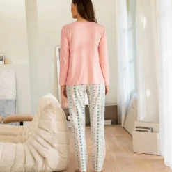 T-shirt de pyjama manches longues imprimé 