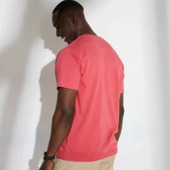 T-shirt Henley confort manches courtes - coton biologique(**)
