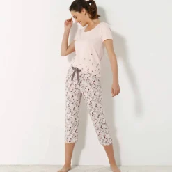 T-shirt imprimé fleurs - manches courtes