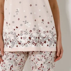 T-shirt imprimé fleurs - manches courtes